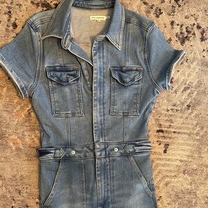 Good American Light Blue Denim Jumpsuit 2
